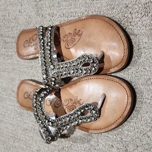 Naughty Monkey Jeweled Sandals